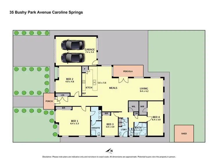 Floorplan of Homely house listing, 35 Bushy Park Avenue, Caroline Springs VIC 3023