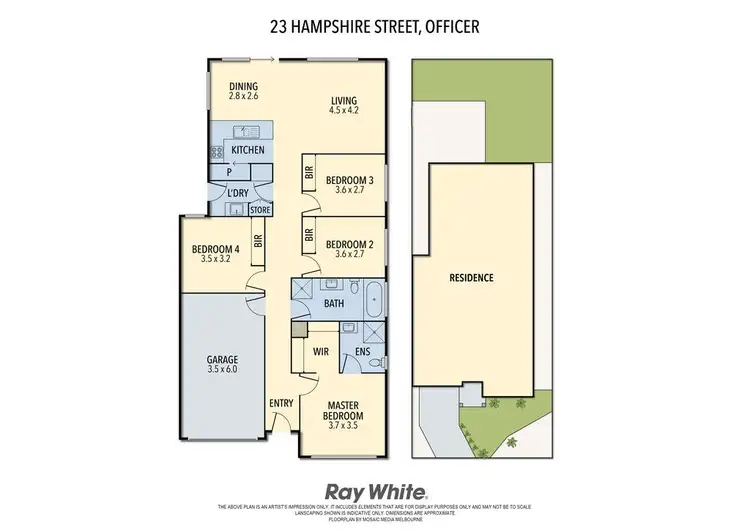 Floorplan of Homely house listing, 23 Hampshire Street, Officer VIC 3809
