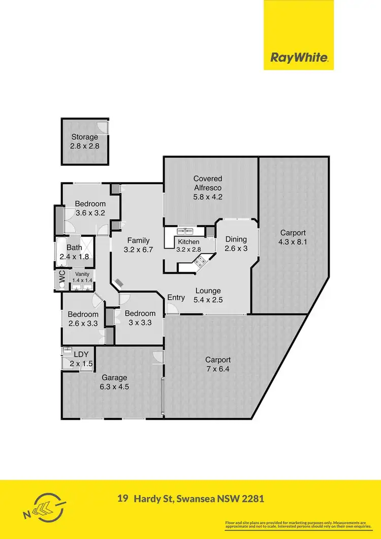 Floorplan of Homely house listing, 19 Hardy Street, Swansea NSW 2281
