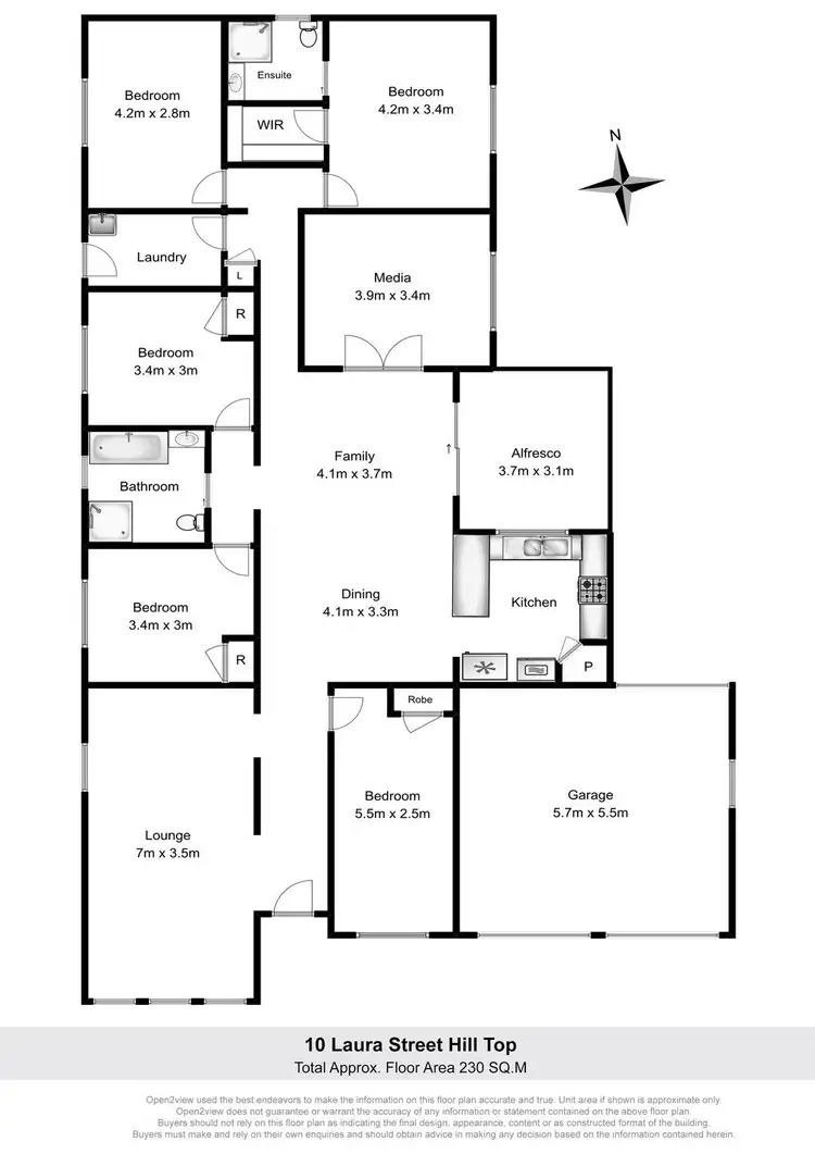 Floorplan of Homely house listing, 10 Laura Street, Hill Top NSW 2575