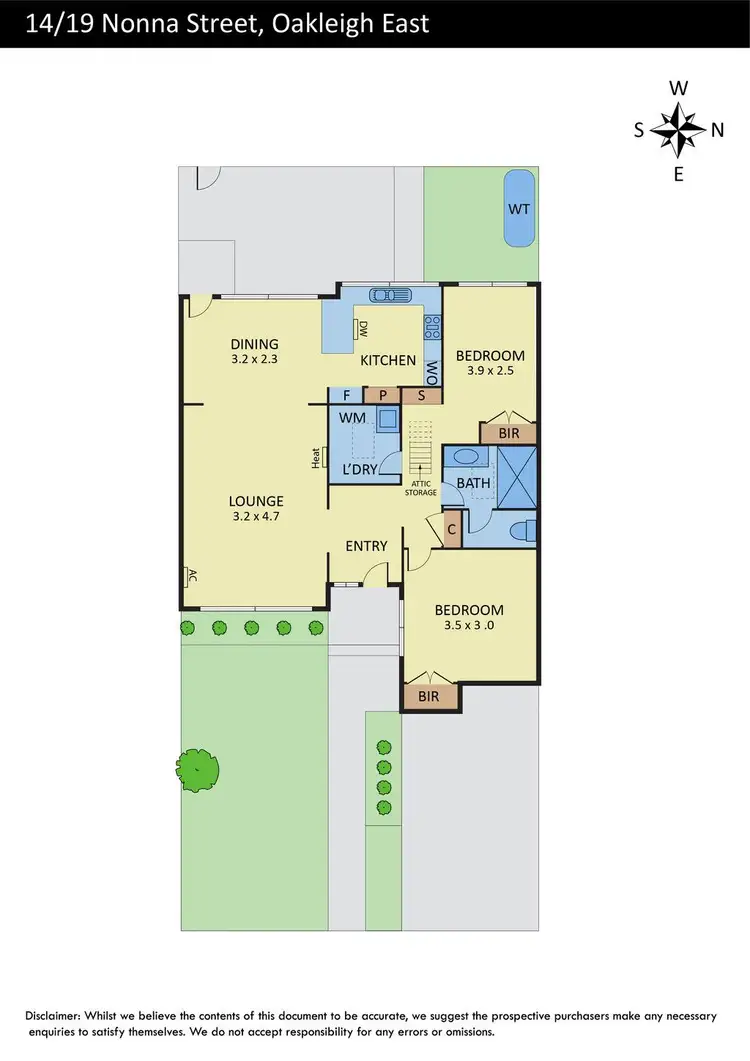 Floorplan of Homely unit listing, 14/19 Nonna Street, Oakleigh East VIC 3166