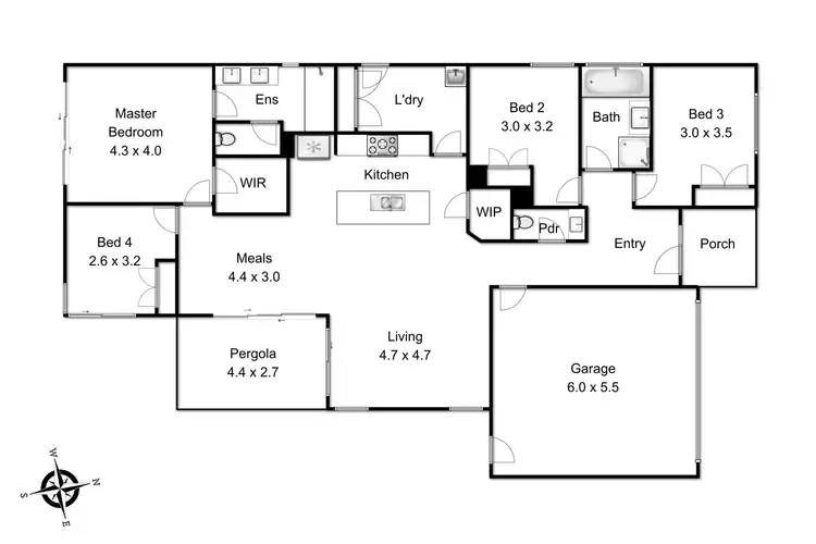 Floorplan of Homely house listing, 13 Chorus Way, Cranbourne East VIC 3977
