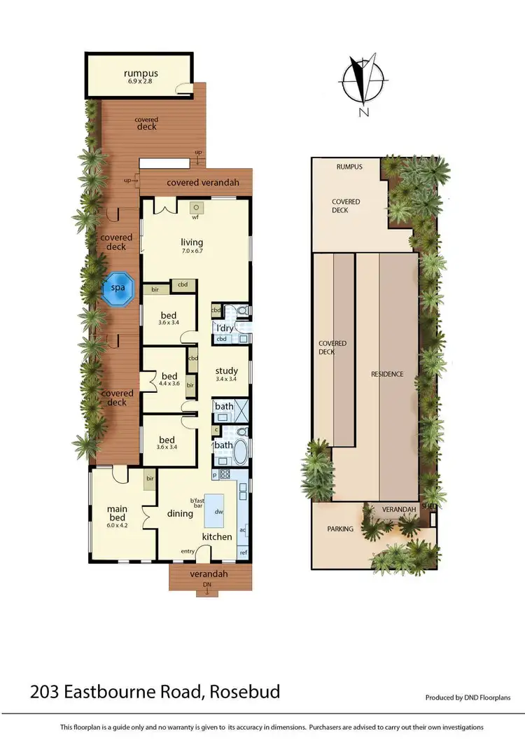 Floorplan of Homely house listing, 203 Eastbourne Road, Rosebud VIC 3939