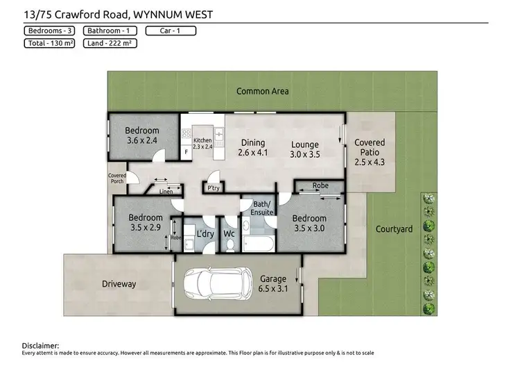 Floorplan of Homely villa listing, 13/75 Crawford Road, Wynnum West QLD 4178