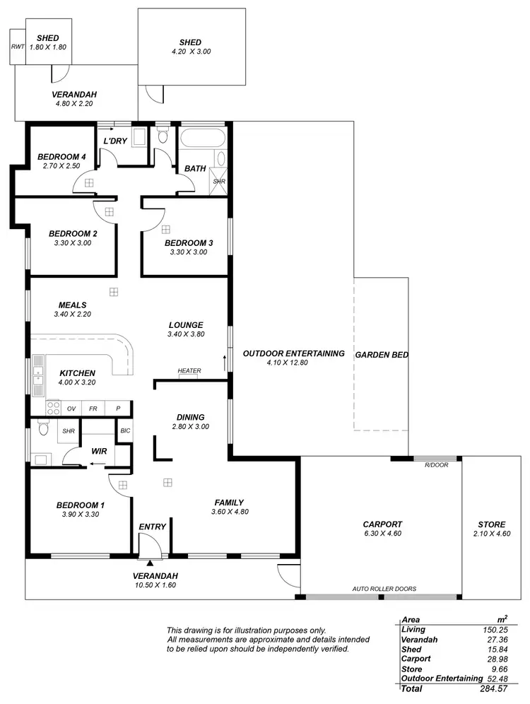 Floorplan of Homely house listing, 3 Olive Court, Parafield Gardens SA 5107