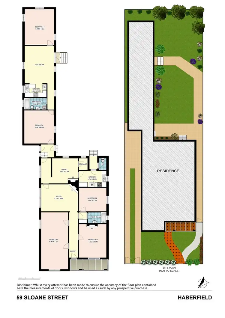 Floorplan of Homely house listing, 59 Sloane Street, Haberfield NSW 2045
