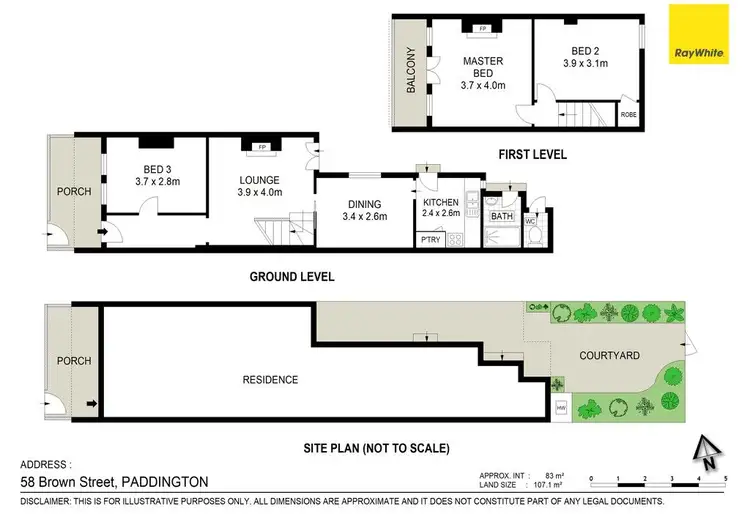 Floorplan of Homely house listing, 58 Brown Street, Paddington NSW 2021