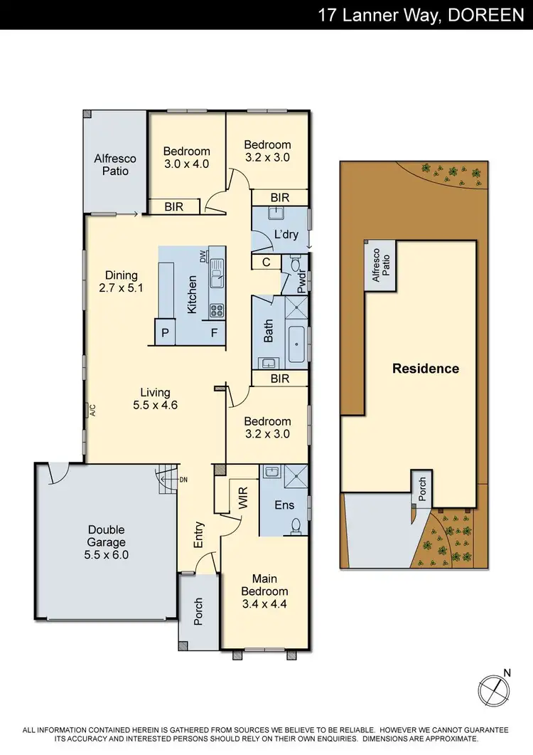 Floorplan of Homely house listing, 17 Lanner Way, Doreen VIC 3754