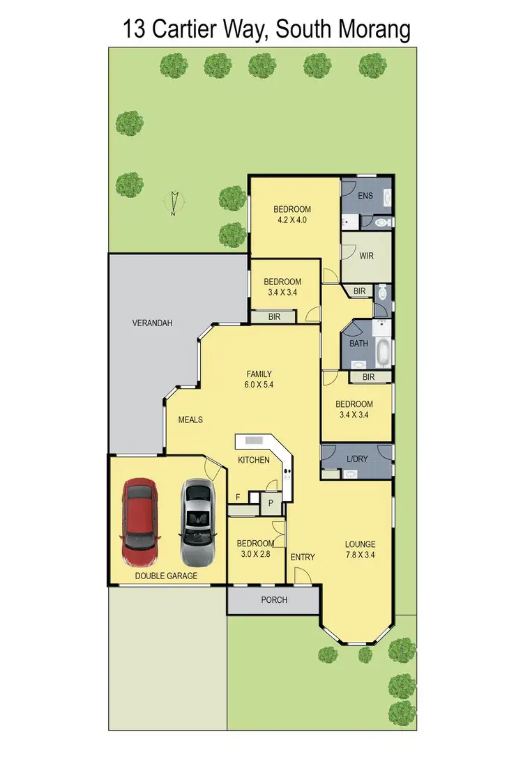 Floorplan of Homely house listing, 13 Cartier Way, South Morang VIC 3752
