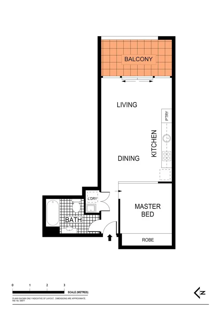 Floorplan of Homely apartment listing, 7/3 Wolseley Grove, Zetland NSW 2017
