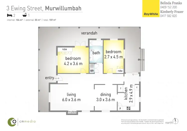Floorplan of Homely house listing, 3 Ewing Street, Murwillumbah NSW 2484