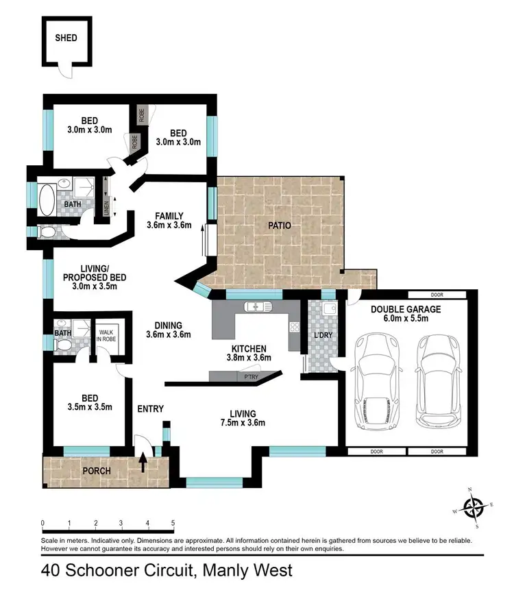 Floorplan of Homely house listing, 40 Schooner Circuit, Manly West QLD 4179