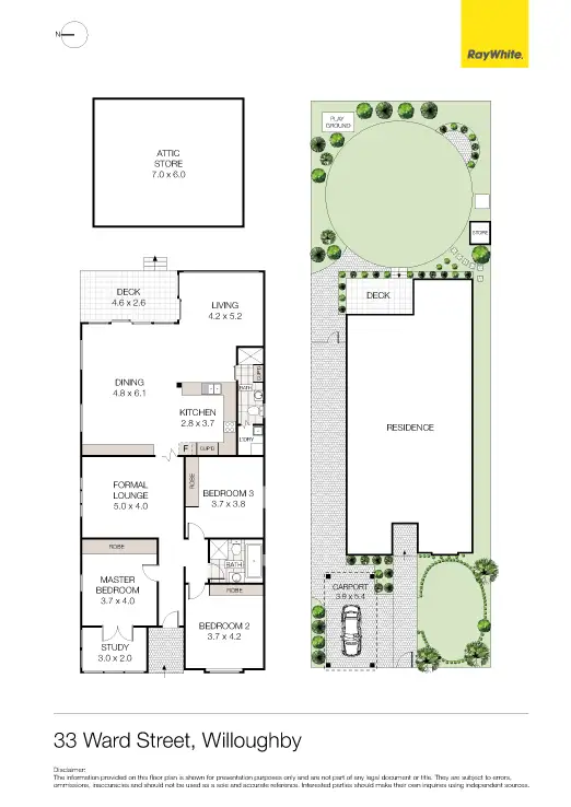 Floorplan of Homely house listing, 33 Ward Street, Willoughby NSW 2068