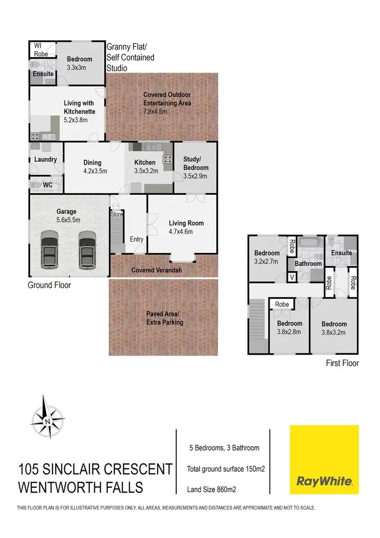 Floorplan of Homely house listing, 105 Sinclair Crescent, Wentworth Falls NSW 2782