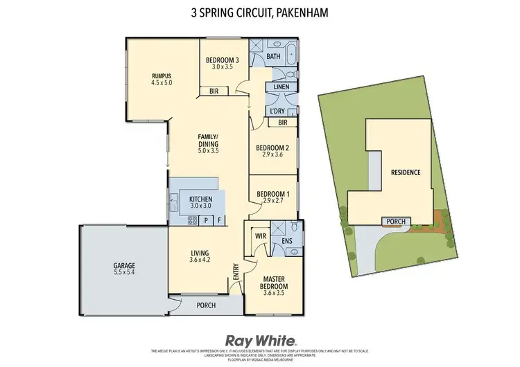 Floorplan of Homely house listing, 3 Spring Circuit, Pakenham VIC 3810