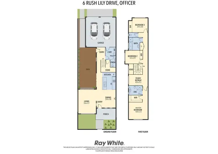 Floorplan of Homely house listing, 6 Rush Lily Drive, Officer VIC 3809
