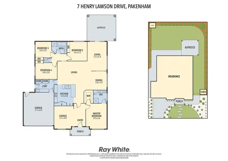 Floorplan of Homely house listing, 7 Henry Lawson Drive, Pakenham VIC 3810