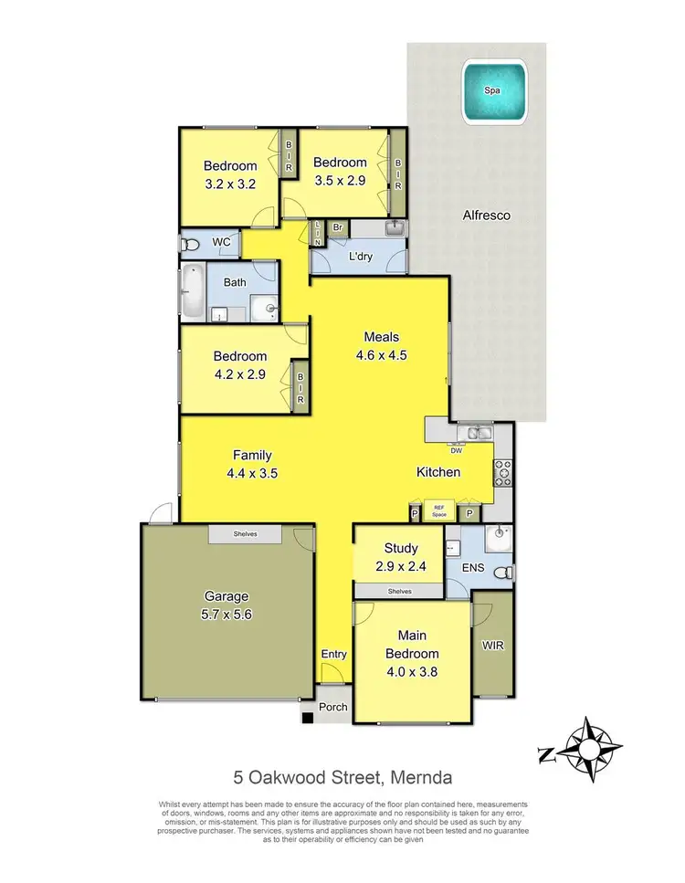 Floorplan of Homely house listing, 5 Oakwood Street, Mernda VIC 3754