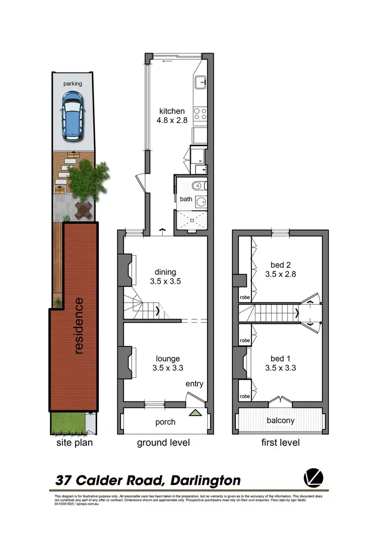 Floorplan of Homely house listing, 37 Calder Road, Darlington NSW 2008