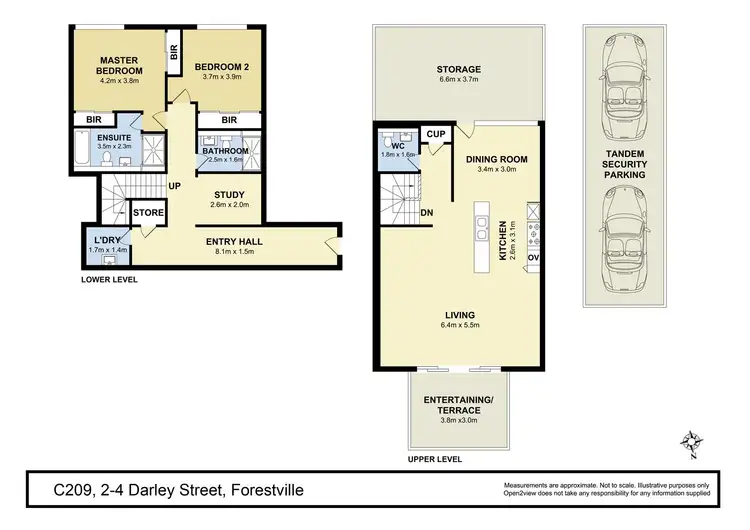 Floorplan of Homely unit listing, C209/2 Darley Street, Forestville NSW 2087