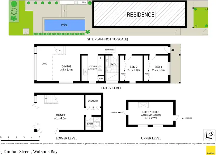 Floorplan of Homely house listing, 5 Dunbar Street, Watsons Bay NSW 2030