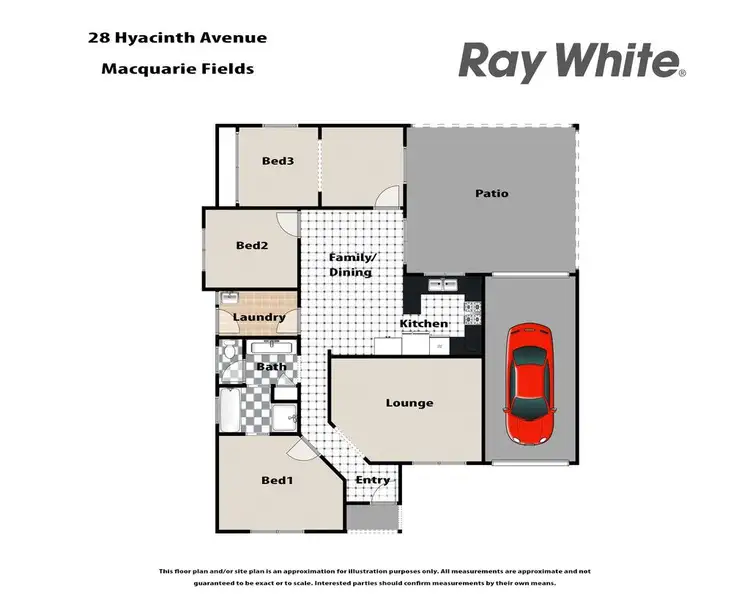 Floorplan of Homely house listing, 28 Hyacinth Avenue, Macquarie Fields NSW 2564