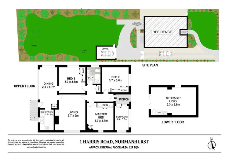 Floorplan of Homely house listing, 1 Harris Road, Normanhurst NSW 2076