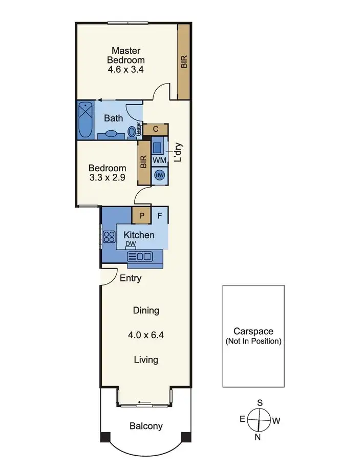 Floorplan of Homely apartment listing, 11/41 Marine Parade, St Kilda VIC 3182