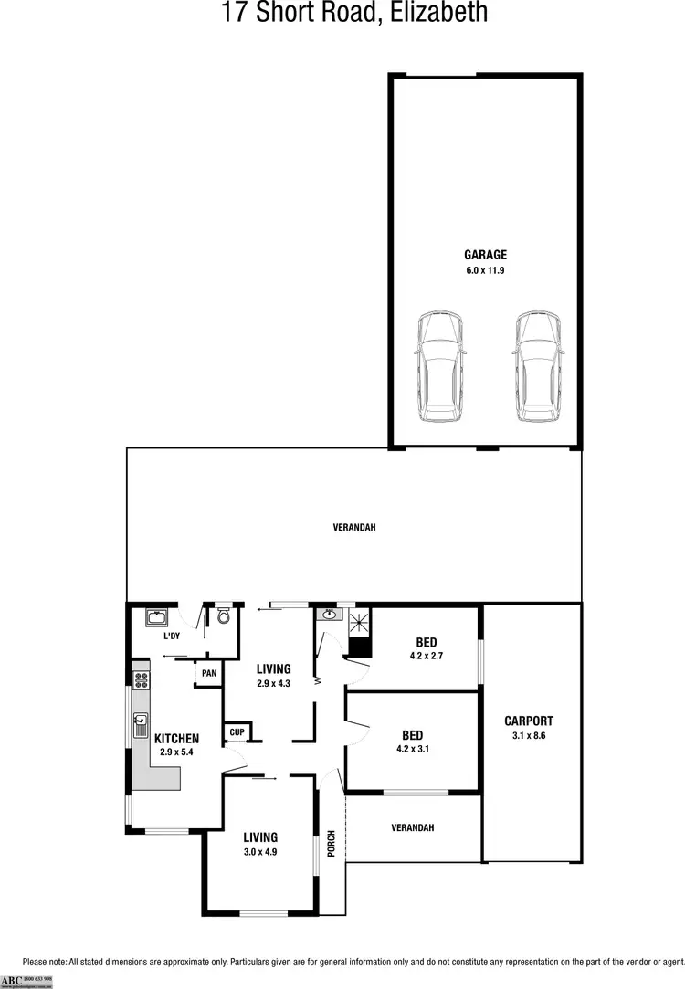 Floorplan of Homely house listing, 17 Short Road, Elizabeth SA 5112