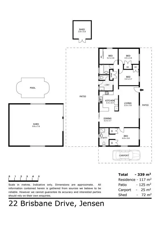 Floorplan of Homely house listing, 22 Brisbane Drive, Jensen QLD 4818