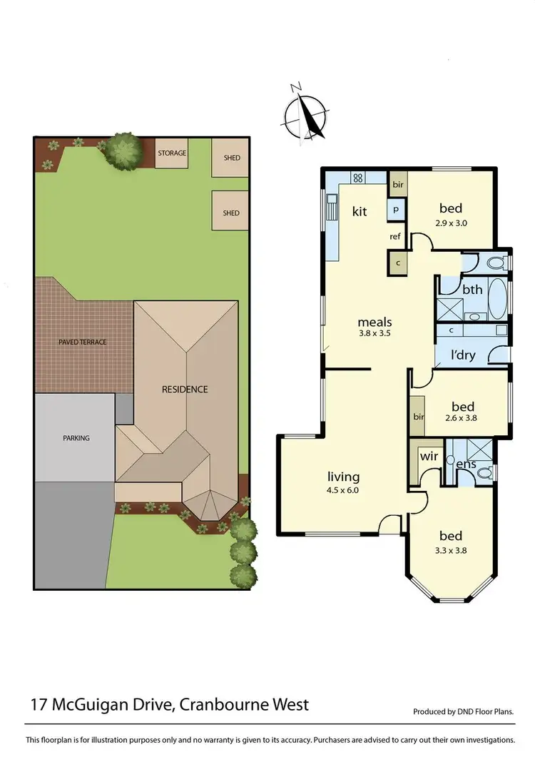 Floorplan of Homely house listing, 17 Mcguigan Drive, Cranbourne West VIC 3977
