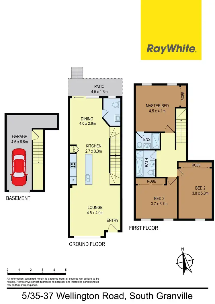 Floorplan of Homely townhouse listing, 5/35-37 Wellington Road, South Granville NSW 2142