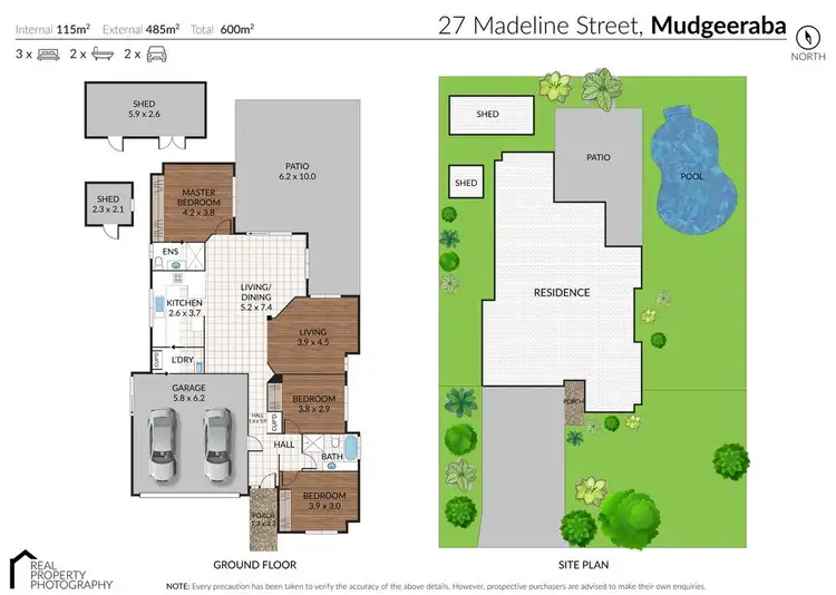 Floorplan of Homely house listing, 27 Madeline Street, Mudgeeraba QLD 4213