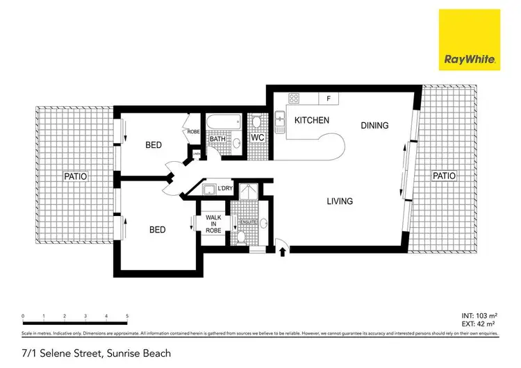Floorplan of Homely unit listing, Unit 7/1 Selene Street, Sunrise Beach QLD 4567