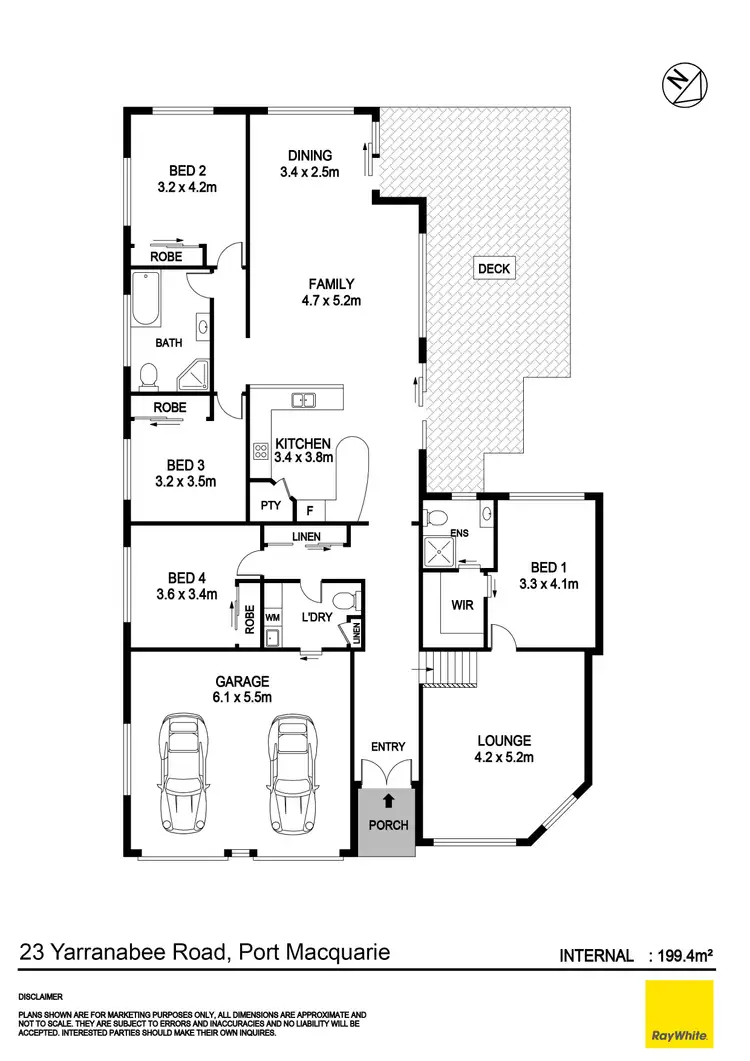 Floorplan of Homely house listing, 23 Yarranabee Road, Port Macquarie NSW 2444