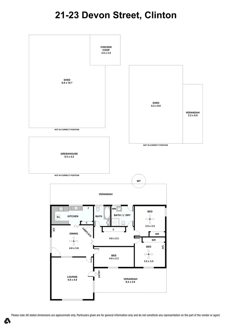 Floorplan of Homely house listing, 21-23 Devon, Clinton SA 5570