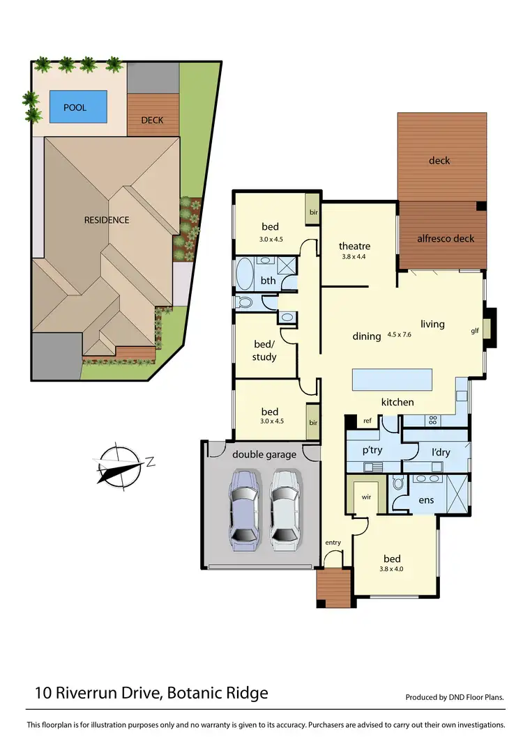 Floorplan of Homely house listing, 10 Riverrun Drive, Botanic Ridge VIC 3977