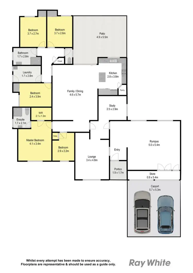 Floorplan of Homely house listing, 3 Hartree Court, Bracken Ridge QLD 4017
