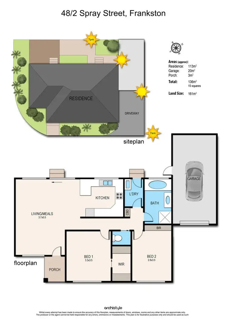 Floorplan of Homely unit listing, 48/2 Spray Street, Frankston VIC 3199