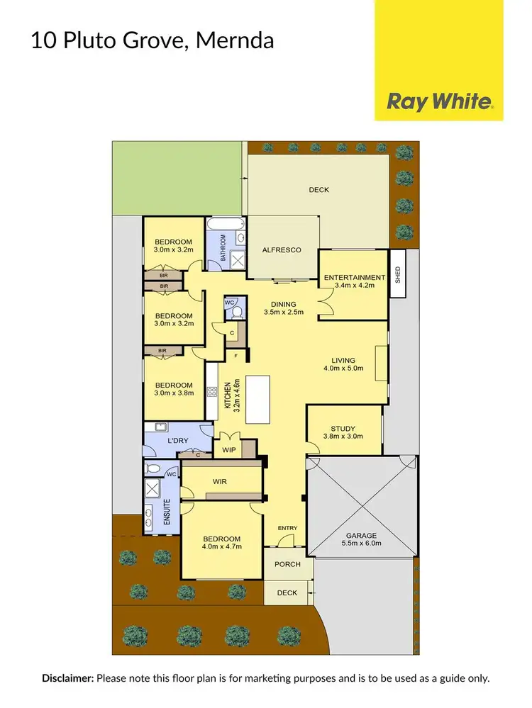 Floorplan of Homely house listing, 10 Pluto Grove, Mernda VIC 3754