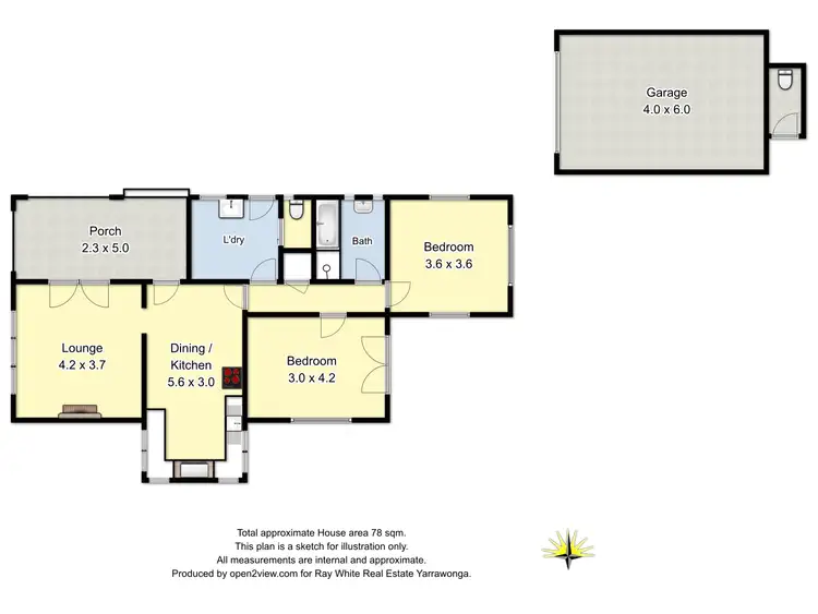 Floorplan of Homely house listing, 48 Hume Street, Yarrawonga VIC 3730