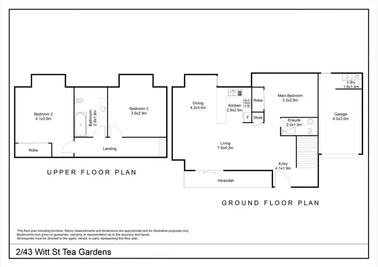 Floorplan of Homely house listing, 2/43 witt Street, Tea Gardens NSW 2324
