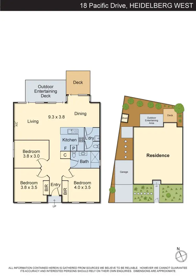 Floorplan of Homely house listing, 18 Pacific Drive, Heidelberg West VIC 3081