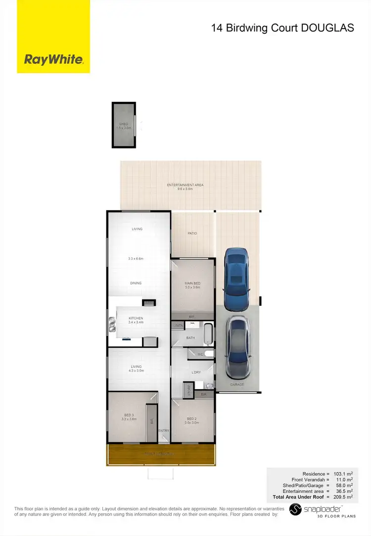 Floorplan of Homely house listing, 14 Birdwing Court, Douglas QLD 4814