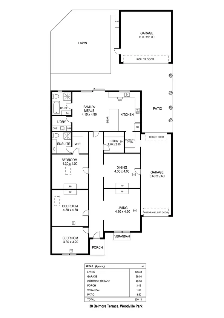 Floorplan of Homely house listing, 38 Belmore Terrace, Woodville Park SA 5011