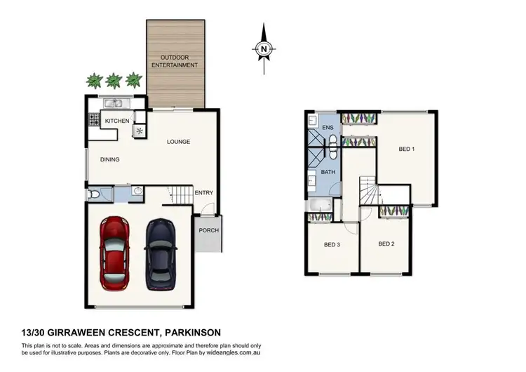 Floorplan of Homely townhouse listing, 13/30 Girraween Crescent, Parkinson QLD 4115