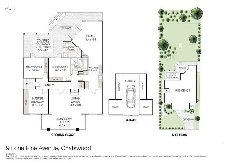 Floorplan of Homely house listing, 9 Lone Pine Avenue, Chatswood NSW 2067