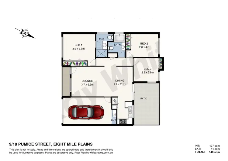 Floorplan of Homely townhouse listing, 9/18 Pumice Street, Eight Mile Plains QLD 4113
