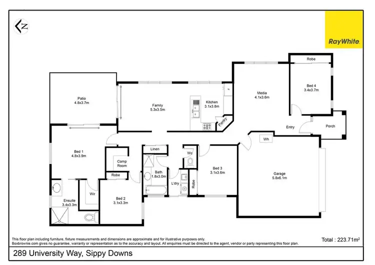 Floorplan of Homely house listing, 289 University Way, Sippy Downs QLD 4556