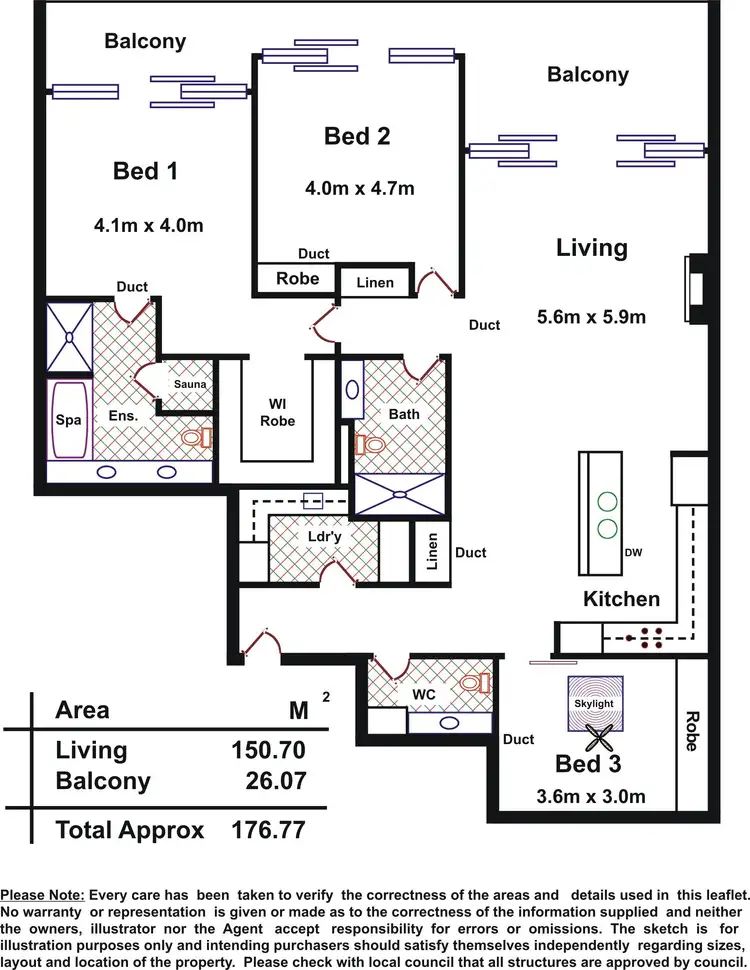 Floorplan of Homely house listing, 711/2-6 Pilla Avenue, New Port SA 5015